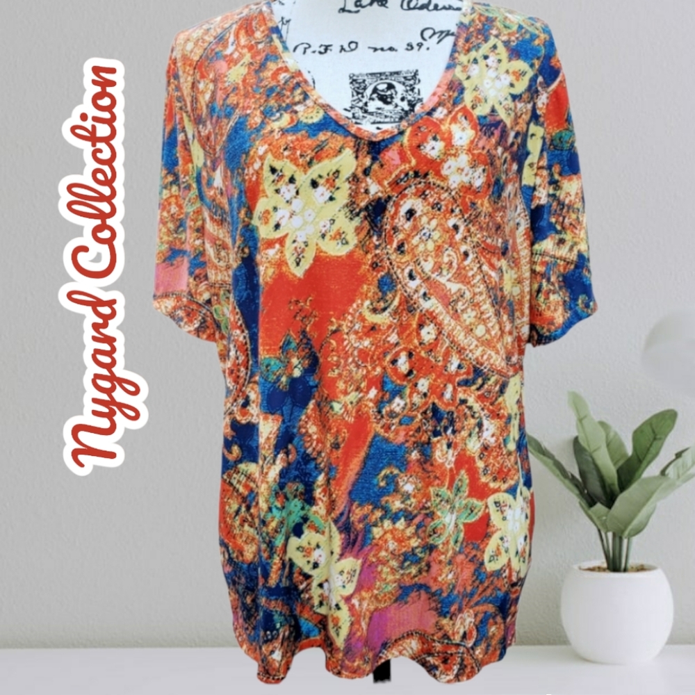 Nygard Collection Orange Blouse
